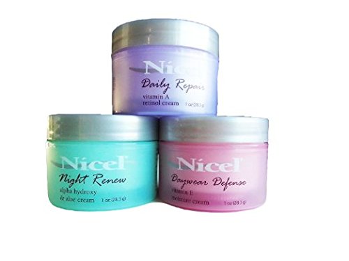 Nicel Vitamin a Retinol Cream Daily Repair, Daywear Defense and Night Renew