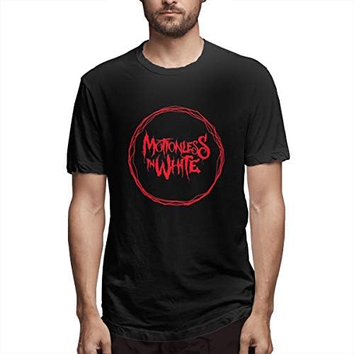 DaihAnle Motionless in White Men's Fashion Casual Round Neck Print Short-Sleeved T-Shirt