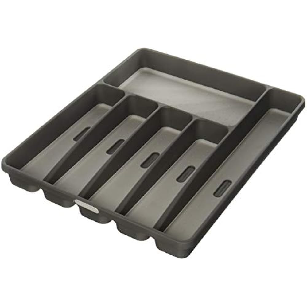 Madesmart Classic Large Silverware Tray Granite CLASSIC COLLECTION Softgrip eBay