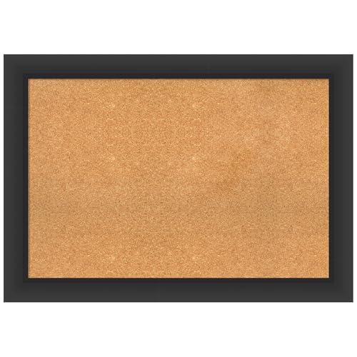 Amanti Art Natural Cork Board for Wall, 29x41 Vision Board with Black Frame, La…
