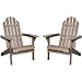 Kotulas Fir Wood Unfinished Adirondack Chairs, Twin Pack