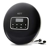 Portable CD Player ,HOTT Small Walkman CD Player with Earphone, Portable Compact CD Player with Anti-Skip Protection for Kids Adults Students, Includes 3.5 Headphones and USB Cable