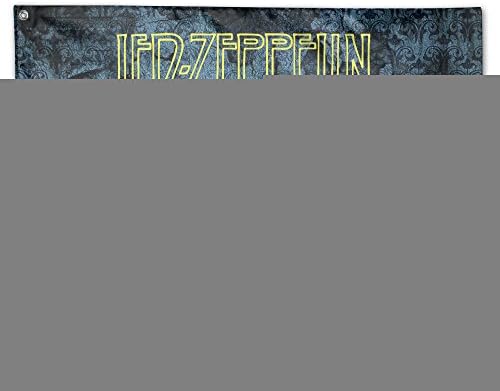 Large Translucent Led Zeppelin Metal Rock Band Flag Sing Layer Retangular Flag 3' X5'