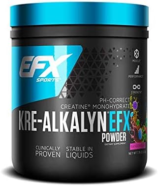 EFX Sports Kre-Alkalyn EFX Powder, Rainbow Blast - 220g, 220 g (Pack of 1)