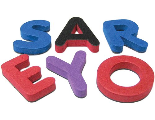 Magnetic Foam: Small Uppercase Letters