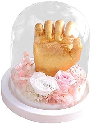 combnine Baby Casting Kit 3D Impression Moulding Clone Powder Mold, Plaster Handprints Footprints Mould for Baby Hundred Days Old Souvenir