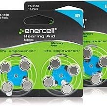 Enercell® Size-675 Zinc-Air Hearing Aid Batteries (16-Pack)