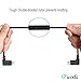 O'woda Micro USB to Android OTG Cable - 11.41 inches Nylon Braided Data Cord with Reverse Transmission & Right Angle Connector for DJI Mavic Mini/Pro/Spark/Air/2 Pro & Zoom to USB Phone/Tablet