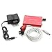 Zinnor Dentist Dental Surgical Medical Binocular Loupes 3.5x 420mm Optical Glass Loupe + LED Headlight - Shipping from USA (Red)