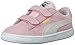 PUMA girls Suede Classic Hook and Loop Sneaker, Pink Lady/Team Gold, 8 Toddler US