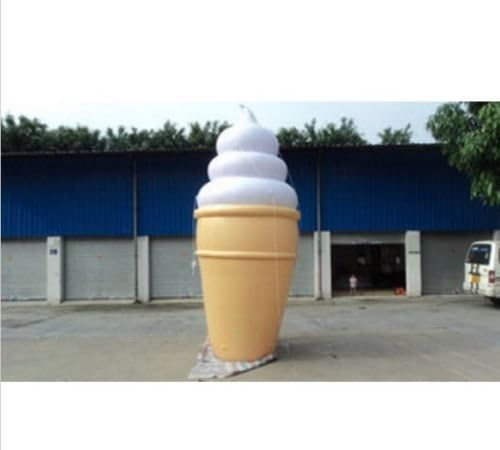 4m Inflatable Lighting Ice Cream Balloon Advertising with blower