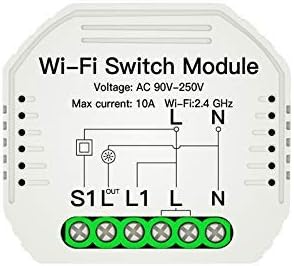 WiFi Momentary Inching Relay Selbsthemmendes Schaltermodul WiFi Enable APP Fernbedienung Kompatibel mit Alexa Google Home Smart Home Automatisierungsmodul