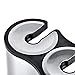 ToiletTree Products Modern Deluxe Freestanding Toilet Brush and Plunger Combo (Stainless Steel, Brush and Plunger Combo Set 4.5” x 9.75” x 18.5
