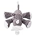 Nookums Paci-Plushies Buddies - Rhino Pacifier Holder - Adapts to Name Brand Pacifiers, Suitable for All Ages, Plush Toy Includes Detachable Pacifier