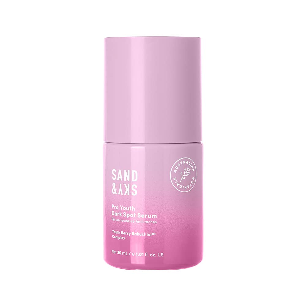 Sand & Sky Australian Essentials Dark Spot Corrector Serum with Bakuchiol & Glycolic Acid - Plant-Based Retinol Alternative, Targets Age Spots & Wrinkles