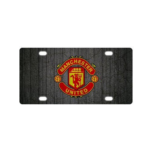Custom License Plate Manchester United Metal License Plate Custom Car Tag 4 holes 12x6 inch