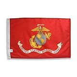 U.S. Marine Corps Military Flag - 2x3 ft Heavy Duty 200-denier 100% Outdoor Nylon - Made in U.S.A. by EHT Flags