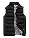 Vcansion Men's Outdoor Casual Stand Collar Padded Vest Coats
