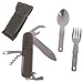 TBoxBo 1pcs Stainless Steel 7 in 1 Fork Knife Spoon Bottle Opener Foldable Portable Stainless Steel Kitchen Utensil Set for Outdoor & Backpackingthumb 3