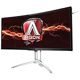 AOC Agon AG352UCG6 35in Curved Gaming Monitor, 1800R, UWQHD 3440x1440 VA Panel, G-SYNC, 120Hz, 4ms, DisplayPort/HDMI (Renewed)