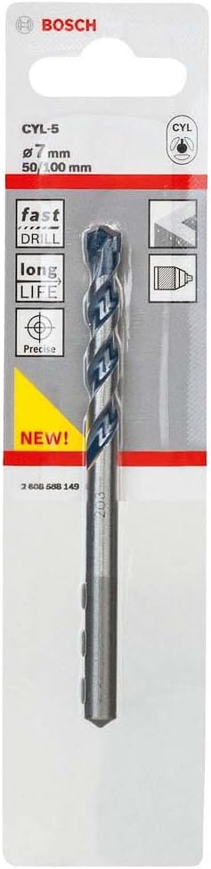Bosch Professional CYL-5 Concrete Drill Bit 7 x 100 mm Robust Line