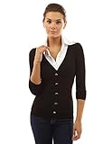 PattyBoutik Women's Shirt Collar Pleated 2 in 1 Top