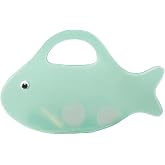 Lushandy Jelly Tote Bag Cute Fish Clutch Purse for Women Summer Beach Bag Waterproof PVC Clutch Handbag