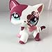 Littlest Pet Shop Collection LPS22 Short Hair Standing Pink Black Cat