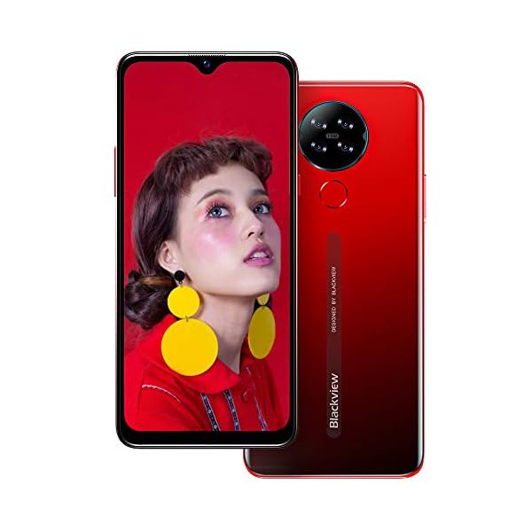 Mobile-PhoneBlackview-A80-4G-Smartphone-SIM-Free-Phones-UnlockedAndroid-10-Phone-with-6217-inches-Waterdrop-Screen13MP-Quad-Camera4200mAh2GB16GB128GB-ExtensionFaceFingerprint-Unlock-Red Blackview Mobile Phone, A80 4G Smartphone SIM Free Phones Unlocked,Android 10 Phone with 6.217 inches Waterdrop Screen…
