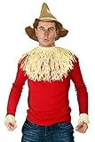 Scarecrow Straw Costume Kit with Scarecrow Hat Fake