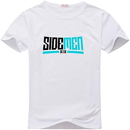 sidemenMen's Custom Print Classic Cotton T-Shirt XX-Large White