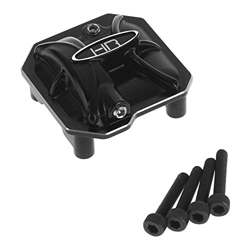 Hot Racing SCXT12C01 Aluminum Ar44 Axle Diff Covers (Black) - Axial 2