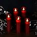 Vinkor Flameless Candles Flickering Candles Burgundy Red Color Decorative Battery Flameless Candle Classic Real Wax Pillar With Dancing LED Flame & 10-key Remote Control 2/4/6/ 8 Hours Timers
