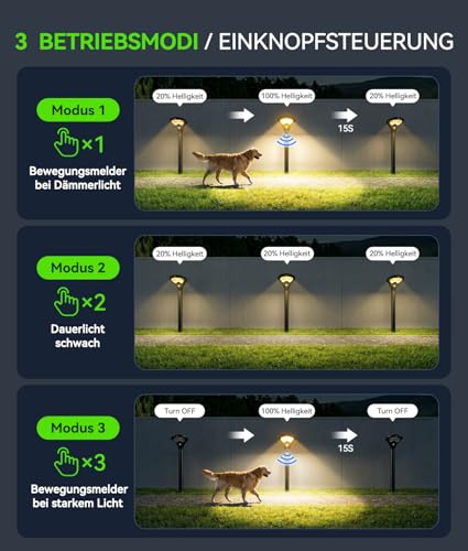 TuyLuxe Solar Lights for Outdoor Garden with Motion Sensor 6 Pack, 550LM Modern 3 Modes Solar Lights for Outdoor Use with Bright 26 LEDs Warm White IP65 Waterproof Solar Lights Garden for Lawn Patio