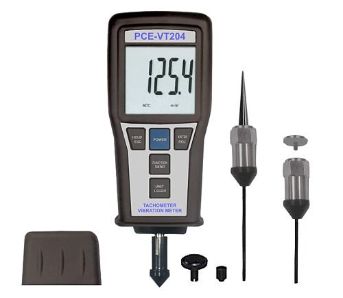 PCE Instruments Vibration Meter PCE-VT 204 for vibration, velocity, displacement, acceleration and rotation - Thumbnail 4