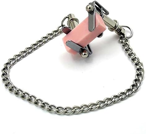 The Bondage Locker Dolphin Nose Nipple Clamps with Chain, Silver - Image 4