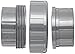 Spears 897 Series PVC Pipe Fitting, Union with EPDM O-Ring, Schedule 80, 1