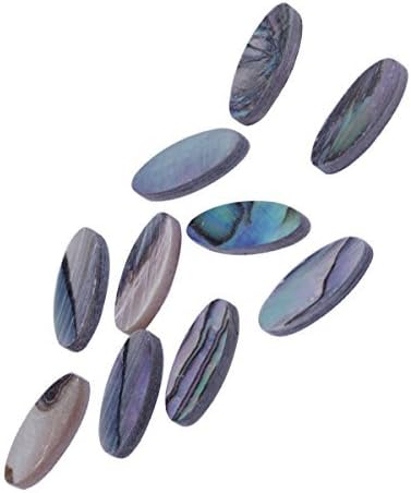 Abalone Oblong Inlay Dots for Guitar Mandolin Banjo Fingerboard (Pack of 10)