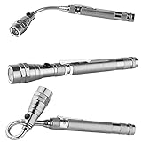 LaySun 3 LED Flashlight torch lighte 5 Pound Magnetic Telescopic Flexible Neck Pick Up Tool