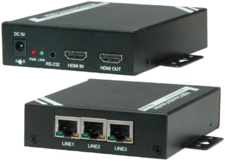 Roline 100m HDMI Extender Over Twisted Pair Cat5/6 Cahinable