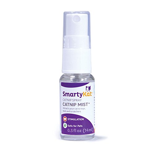SmartyKat Catnip Mist Infused Spray for Cats & Kittens, Attractant & Stimulant, Safe for Pets