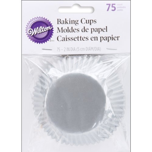Wilton Assorted Black/White/Silver Standard Baking Cups, 75 Count