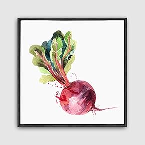 Framed Canvas Wall Art Vegetables Theme Design Canvas Prints Home Artwork Decoration for Living Room,Bedroom - 16x16 inches
