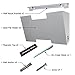 White Wall Mount Hanging File Holder Organizer 6 Pack | Durable Steel Rack, Solid, Sturdy & Wide | for Letters, Files, Magazines & More | Organize The Desktop, Declutter Your Office - Nozzco