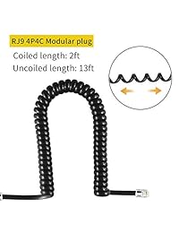 Desenredador de cable de teléfono, 2 unidades, color negro, desenredante de cable giratorio de 360 grados, cable giratorio desenredante para teléfono
