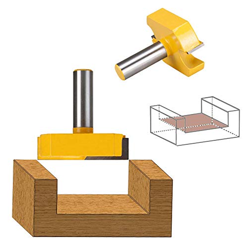 image for AxPower 1/2 Inch Shank 2-1/4 Inch Diameter Bottom Cleaning Router Bit 