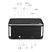 Bluetooth Speaker, Houzetek Portable Wireless Speaker Multimedia Touch HIFI V4.2 Bluetooth Speaker Technology with Temperature, Calendar, Alarm Clock for Outdoor / Indoor