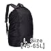 ayamaya Camping Backpack Rain Cover, 45-65L Waterproof Backpack Elastic Water Cover Rucksack Water-Resist Dustproof Cover for Hiking Camping Traveling -Black