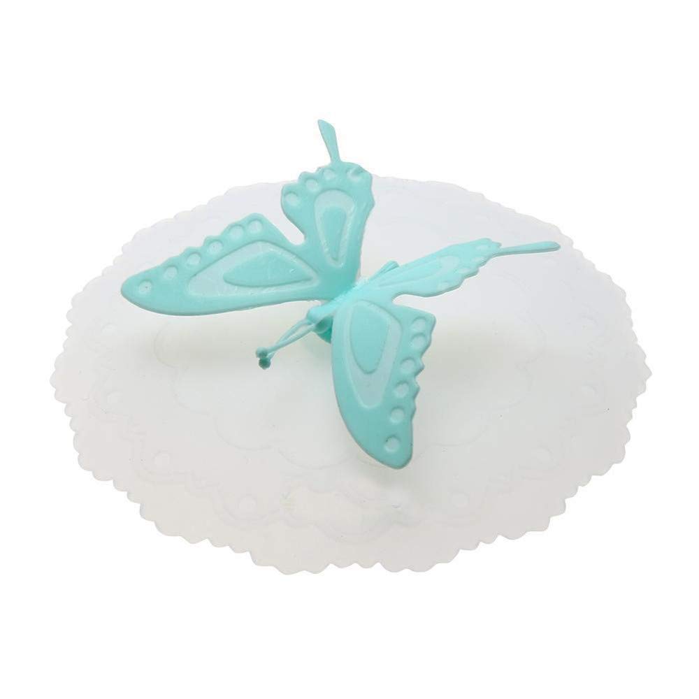 Butterfly Silicone Leakproof Coffee Suction Lid Cap Airtight Seal Cup Cover