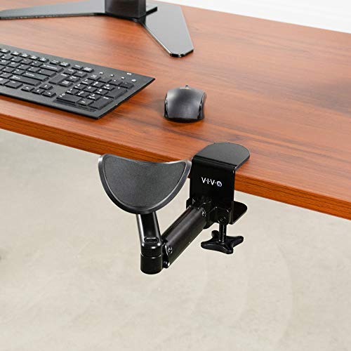 VIVO Universal Clampon Adjustable Armrest, Desk Cradle Rotating Elbow